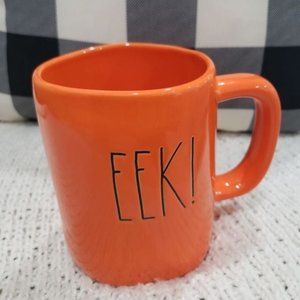 Rae Dunn "Eek!" Orange Mug Collection